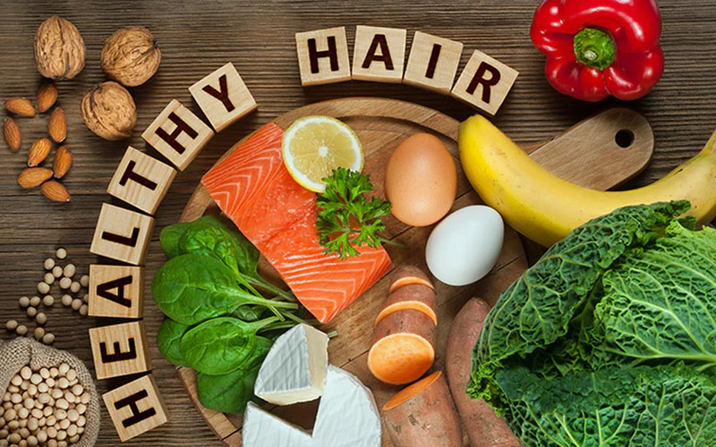 Chế độ ăn dinh dưỡng kiểm soát rụng tóc