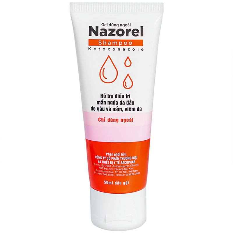 Dầu gội điều trị gàu Nazorel Shampoo Ketoconazol
